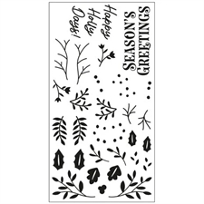 Sizzix Stamp Set By Catherine Pooler - Happy Holly Days